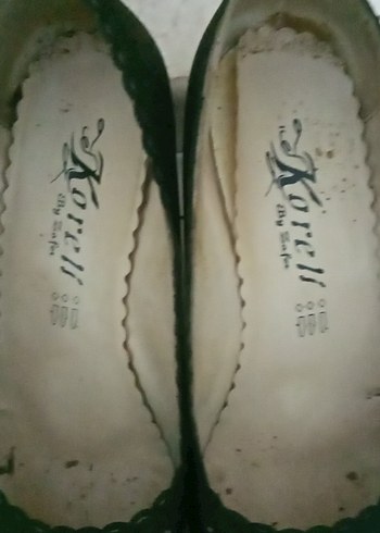 Yeşil Nakışlı Süet Dolgu Topuklu Kadın Ayakkabı - Görsel 3