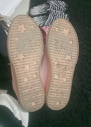 Pembe Nakışlı Bağcıklı Kadın Spor Ayakkabı - Görsel 4