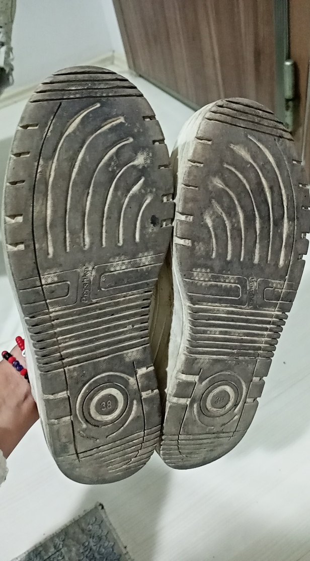 Beyaz Bağcıklı Spor Kadın Sneakers - Görsel 2