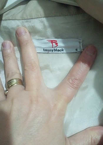 Bej Yüksek Yakalı Rahat Kadın mont - Görsel 5