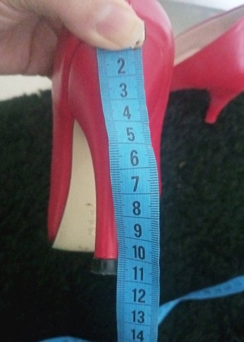 Klasik Kırmızı Topuklu Kadın Ayakkabı - Görsel 5