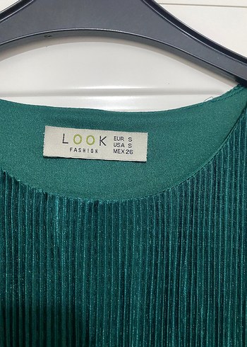 Yeşil Kadın Piliseli Uzun Elbise - Görsel 4