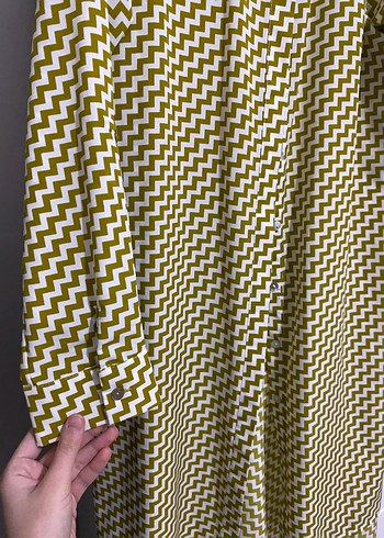 Kadın yeşil Pilili Uzun Tunik - Görsel 2