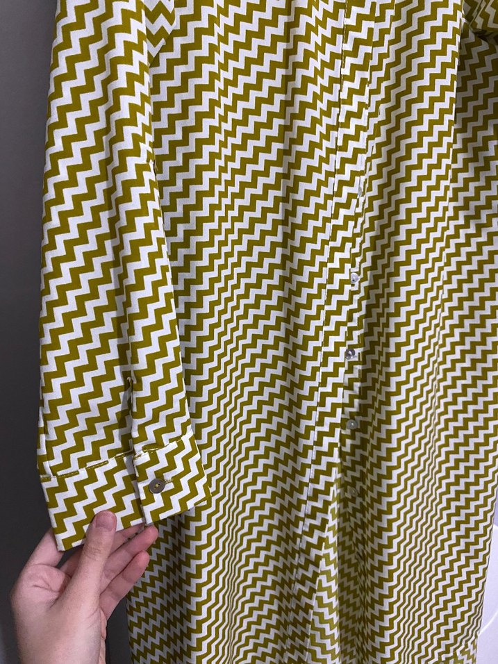 Kadın yeşil Pilili Uzun Tunik - Görsel 2