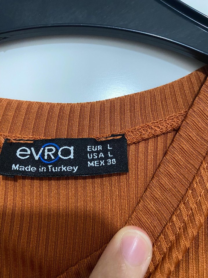 Kadın Kahverengi Uzun Kollu İnce body - Görsel 2