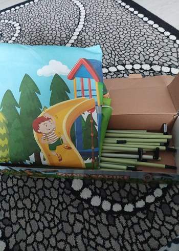 Renkli Çocuk Oyun Evi Çadırı - Görsel 3