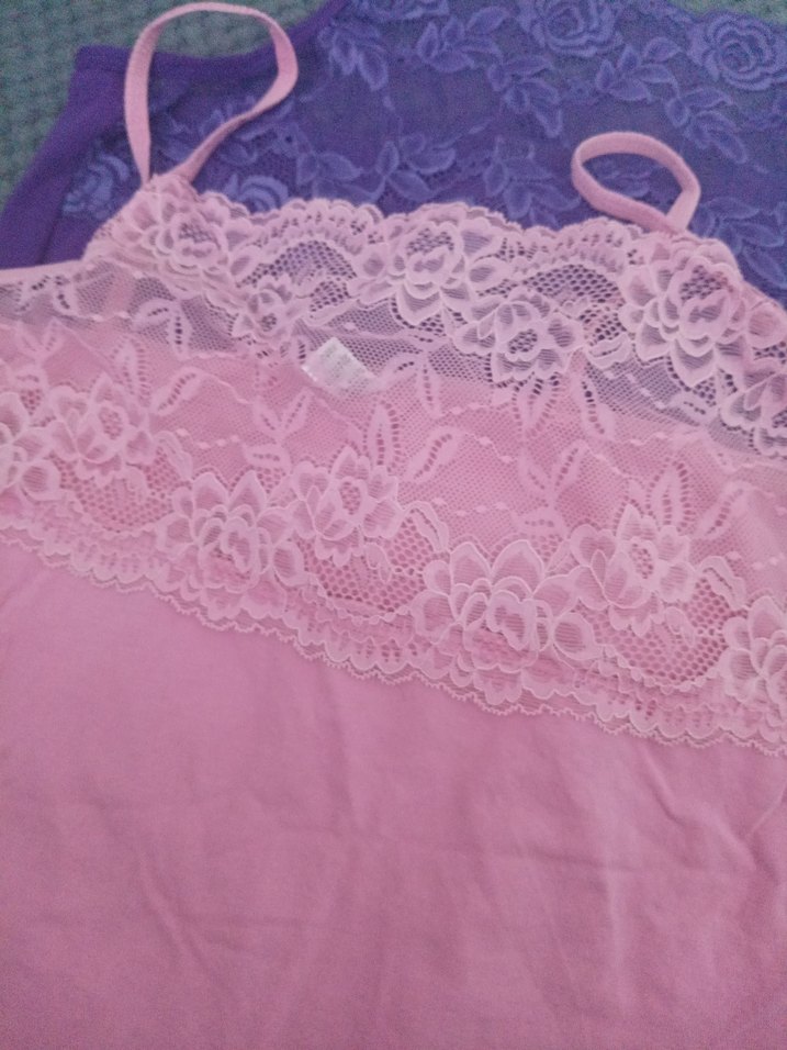 Dantel Detaylı Pembe İnce Askılı Kadın Atlet - Görsel 3