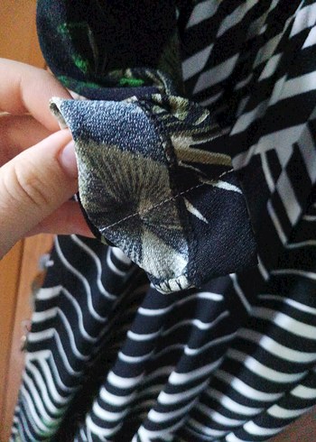 Desenli Uzun Kollu Bohem Uzun Elbise - Görsel 7