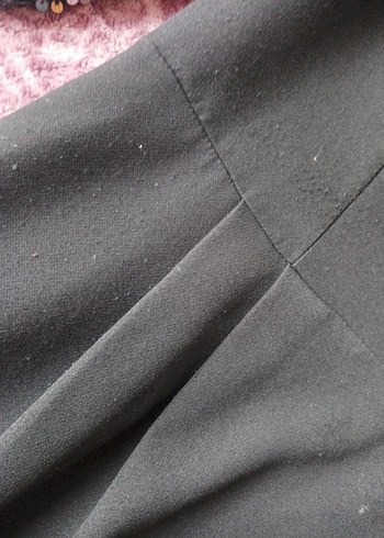 Uzun Siyah Pul İşlemeli Kadın Elbise - Görsel 6