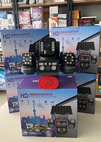 Güneş Enerjili Akıllı Alarm PTZ Güvenlik Kamerası - Görsel 2