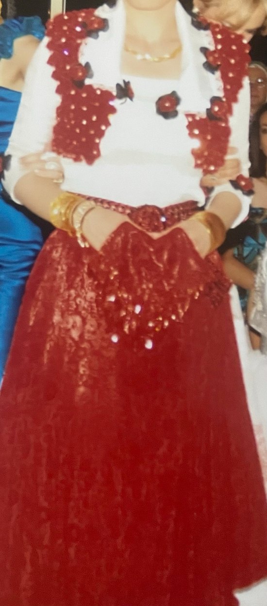 Bordo Nakışlı Uzun İkili Takım Dimija - Görsel 2