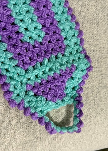 Çok Renkli Örgü Lif - Görsel 6