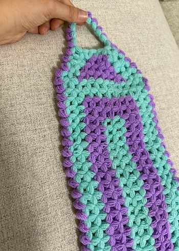 Çok Renkli Örgü Lif - Görsel 5