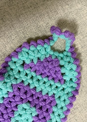 Çok Renkli Örgü Lif - Görsel 2