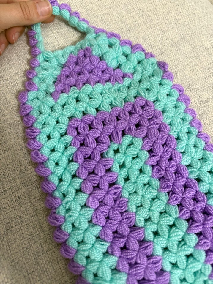 Çok Renkli Örgü Lif - Görsel 4