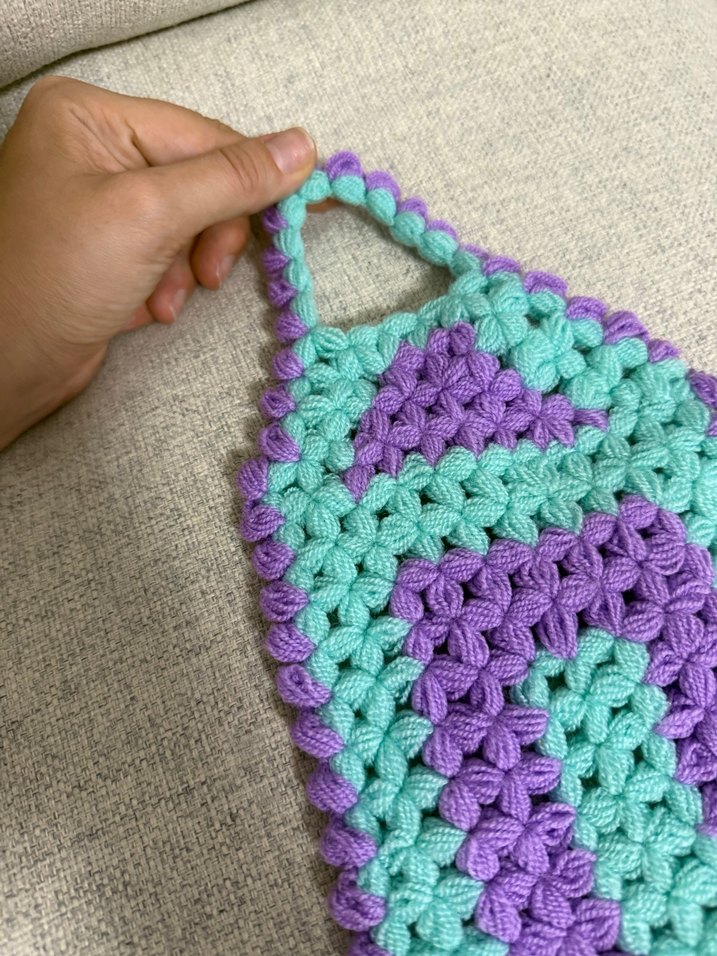 Çok Renkli Örgü Lif - Görsel 3