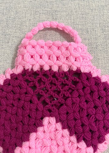 Renkli Pembe Örgü Banyo Süngeri - Görsel 2