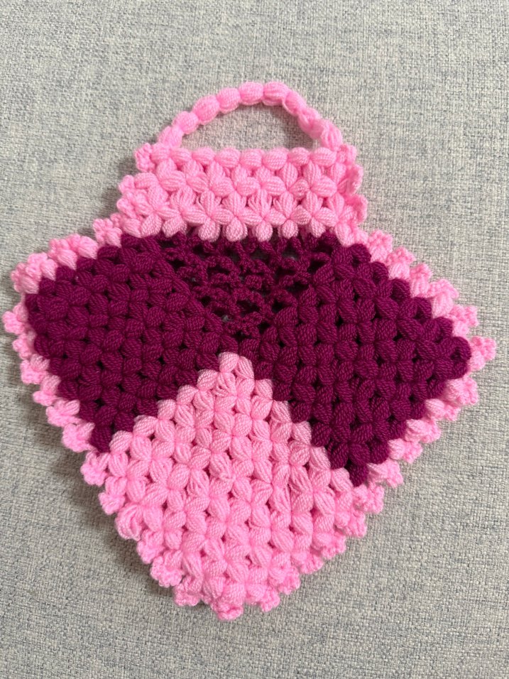 Renkli Pembe Örgü Banyo Süngeri - Görsel 4