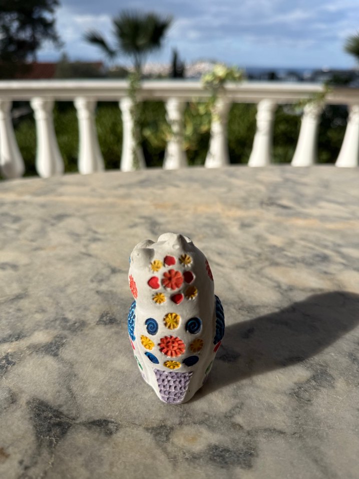 Renkli Desenli Baykuş Biblosu - Görsel 3