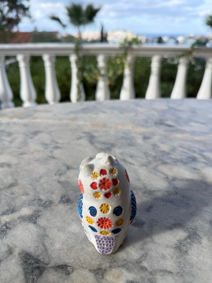 Renkli Desenli Baykuş Biblosu - Görsel 4