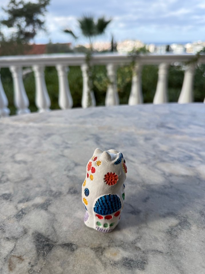 Renkli Desenli Baykuş Biblosu - Görsel 5