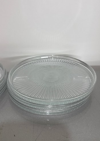 6 Kişilik Lüks Cam Pasta Takımı - Görsel 4