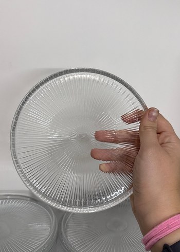 6 Kişilik Lüks Cam Pasta Takımı - Görsel 6