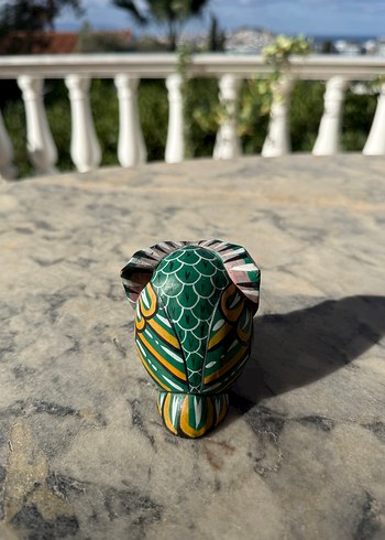 Renkli Baykuş Figürinleri Ahşap Seti - Görsel 7