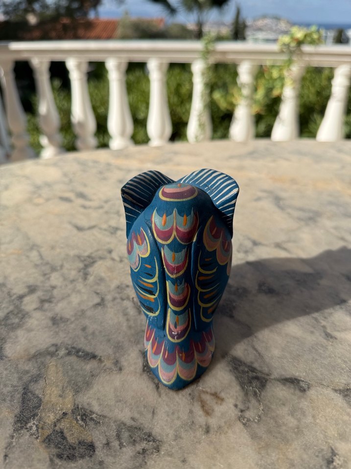 Renkli Baykuş Figürinleri Ahşap Seti - Görsel 4