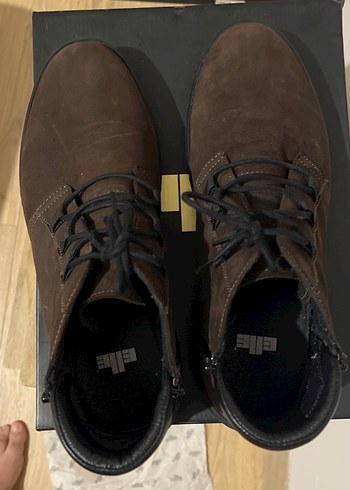 Kahverengi Süet Dolgu Topuk Erkek Bot - Görsel 4