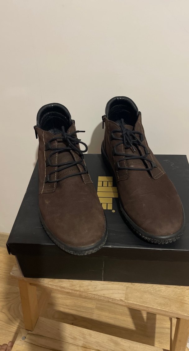 Kahverengi Süet Dolgu Topuk Erkek Bot - Görsel 5