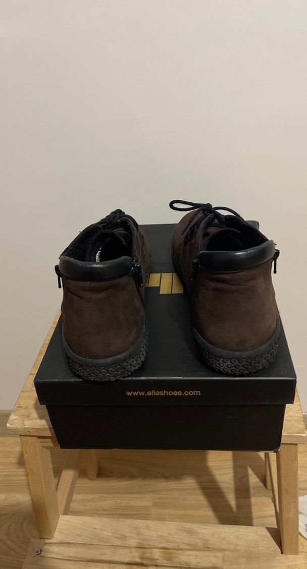 Kahverengi Süet Dolgu Topuk Erkek Bot - Görsel 2