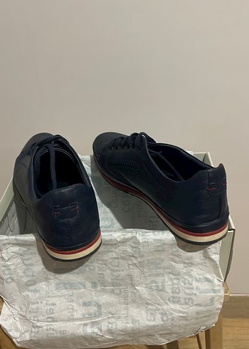 İnci Deri, Lacivert Erkek Bağcıklı Klasik Spor Ayakkabı - Görsel 3