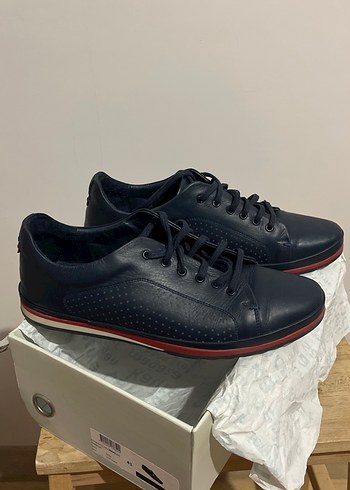 İnci Deri, Lacivert Erkek Bağcıklı Klasik Spor Ayakkabı - Görsel 2