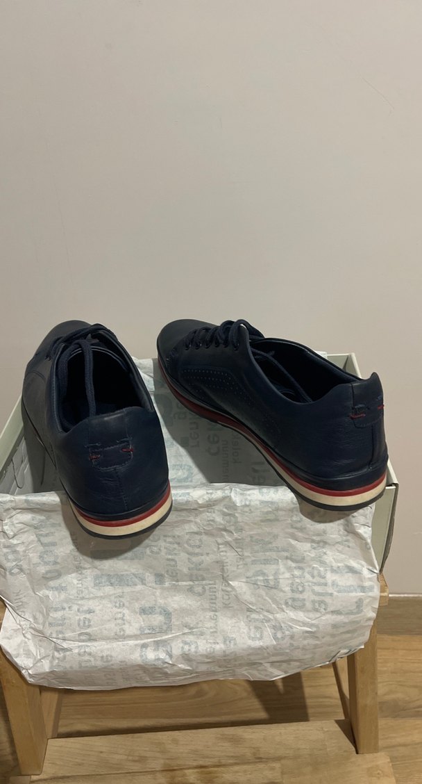 İnci Deri, Lacivert Erkek Bağcıklı Klasik Spor Ayakkabı - Görsel 3