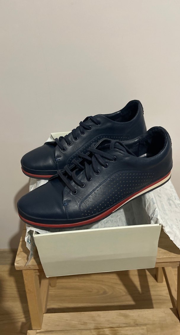 İnci Deri, Lacivert Erkek Bağcıklı Klasik Spor Ayakkabı - Görsel 4