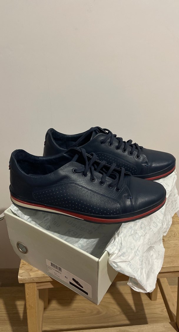 İnci Deri, Lacivert Erkek Bağcıklı Klasik Spor Ayakkabı - Görsel 2