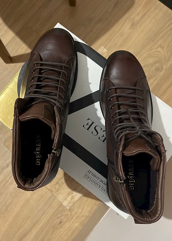 Divarese Kahverengi Deri Erkek Botları Tokalı - Görsel 5