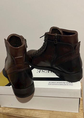 Divarese Kahverengi Deri Erkek Botları Tokalı - Görsel 3