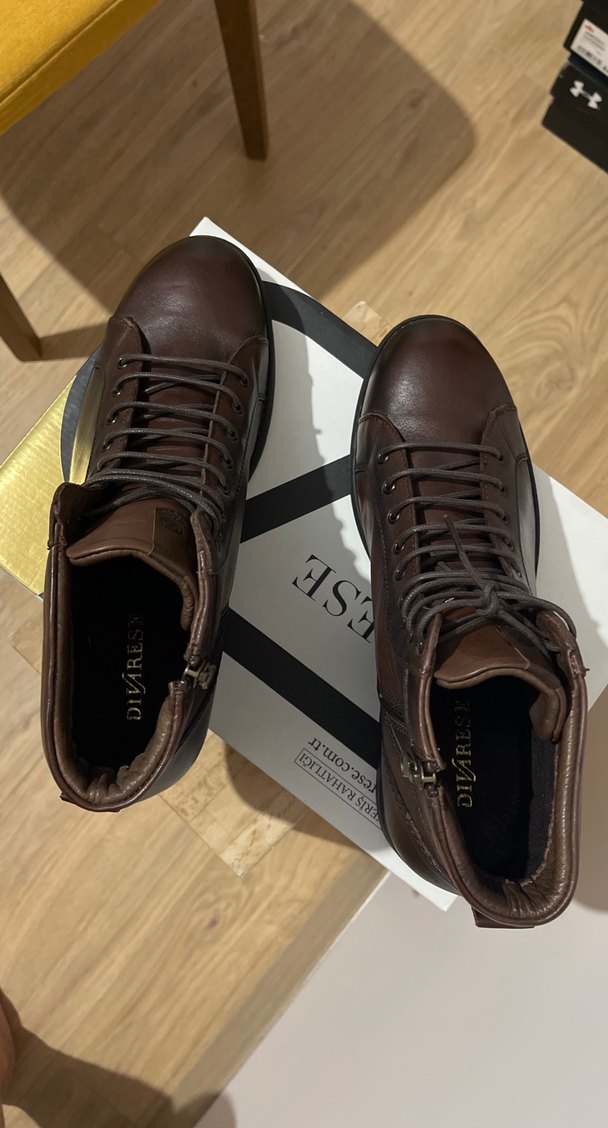 Divarese Kahverengi Deri Erkek Botları Tokalı - Görsel 5