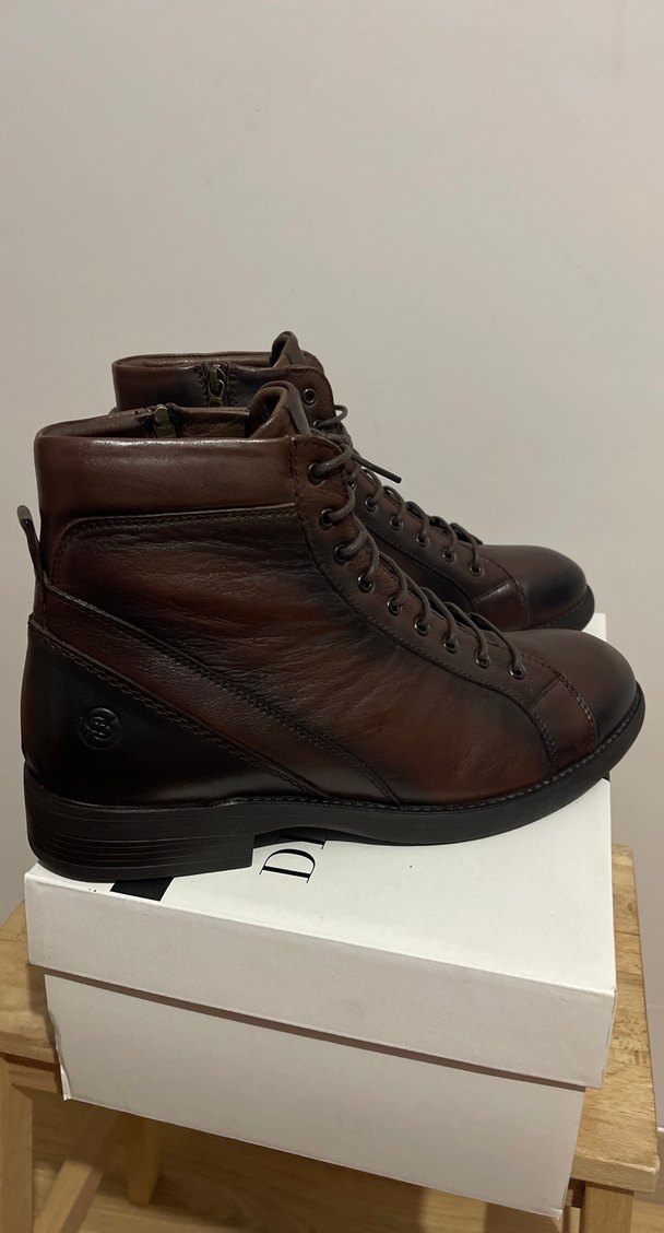 Divarese Kahverengi Deri Erkek Botları Tokalı - Görsel 2