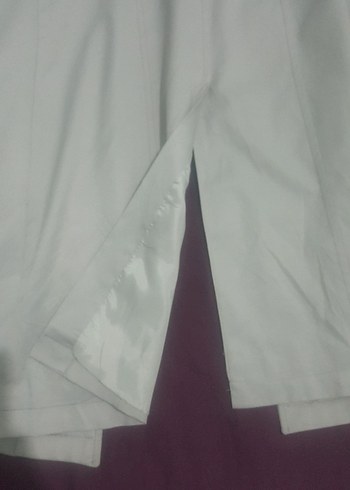 Griye Yakın Düğmeli Kadın Trençkot - Görsel 5