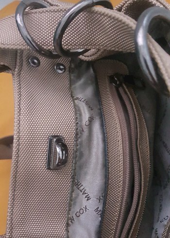 Kadın Bej Baskılı Fermuarlı Kumaş Pantolon - Görsel 3