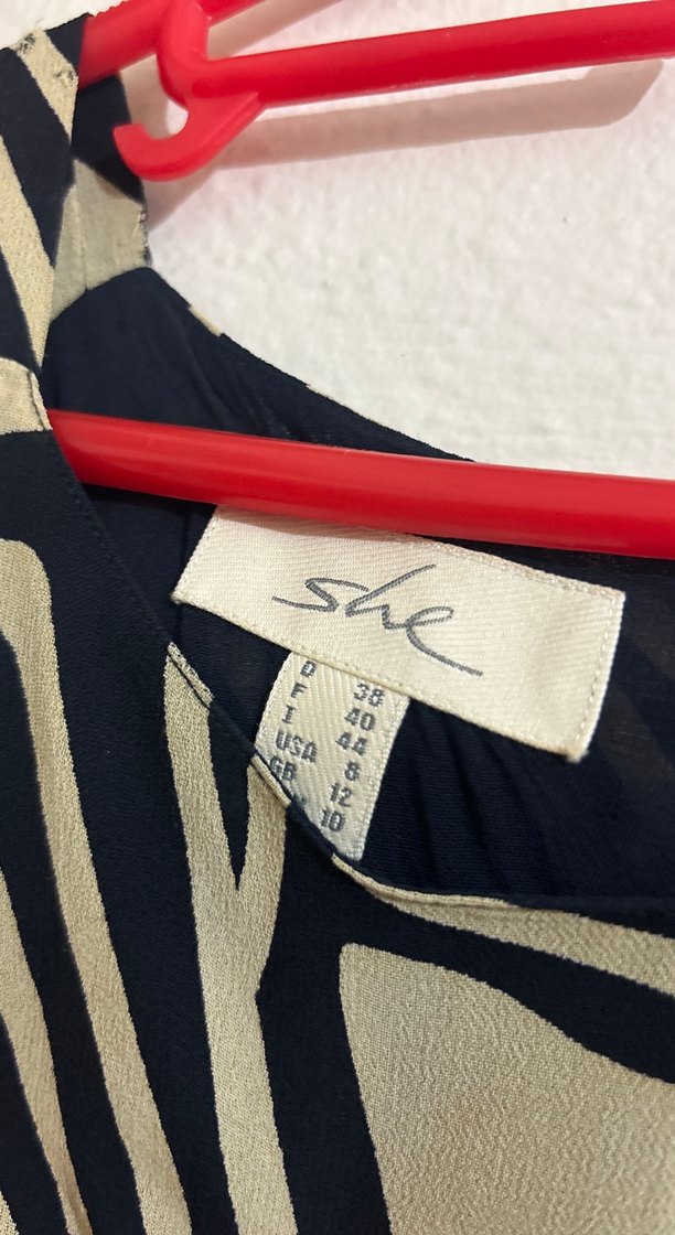 Desenli Siyah Uzun Kadın Elbise - Görsel 4