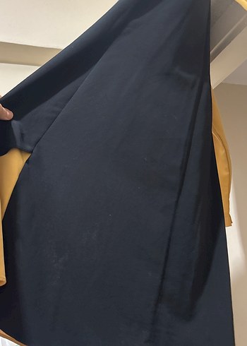 Sarı Uzun Kollu Minimalist Kadın Tunik - Görsel 4