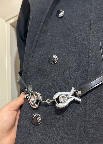 Fermuarlı Detaylı Siyah Kadın Kaban - Görsel 3