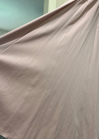 Çiçek Desenli Bej Uzun Elbise - Görsel 5