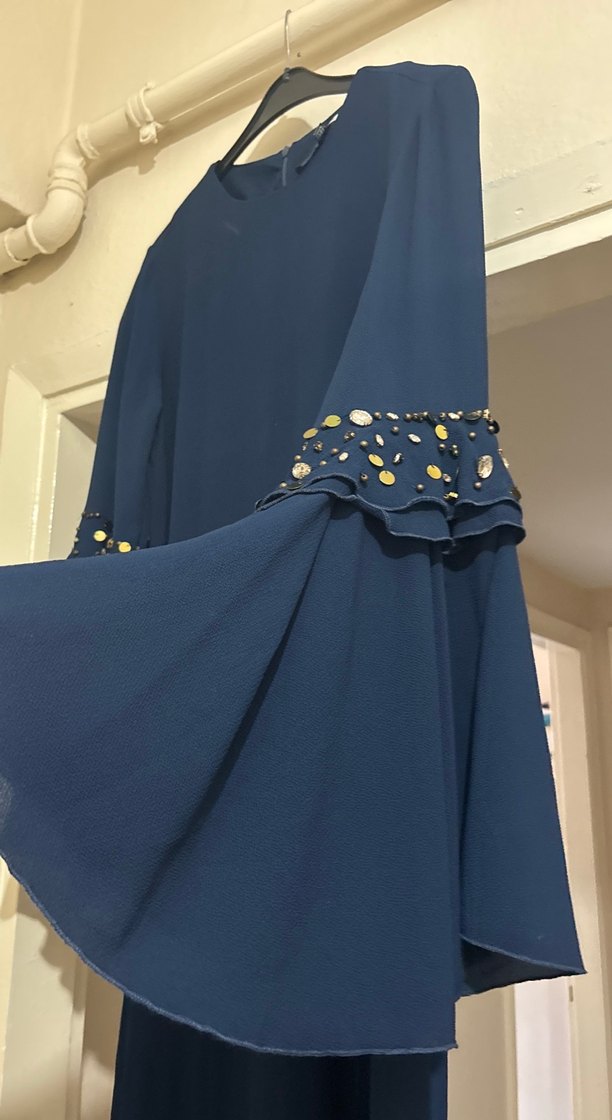 CHANDRA Mavi Desenli Hamile Bluzu - Görsel 3