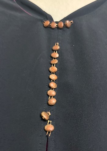 Uzun Mor Kadın Ofis Kabanı - Görsel 6