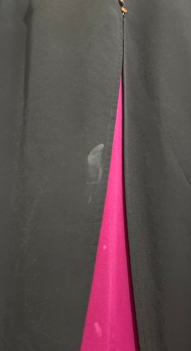 Uzun Mor Kadın Ofis Kabanı - Görsel 4